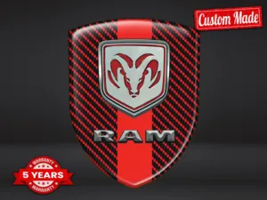 Dodge Domes Emblem Edles Finish Top Dome Labels